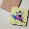 Square Printed MDF Cork Coffee Coaster Waterproof Coaster